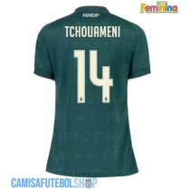 Camisa de time de futebol Real Madrid Aurelien Tchouameni #14 Replicas 2º Equipamento Feminina 2026-27 Manga Curta